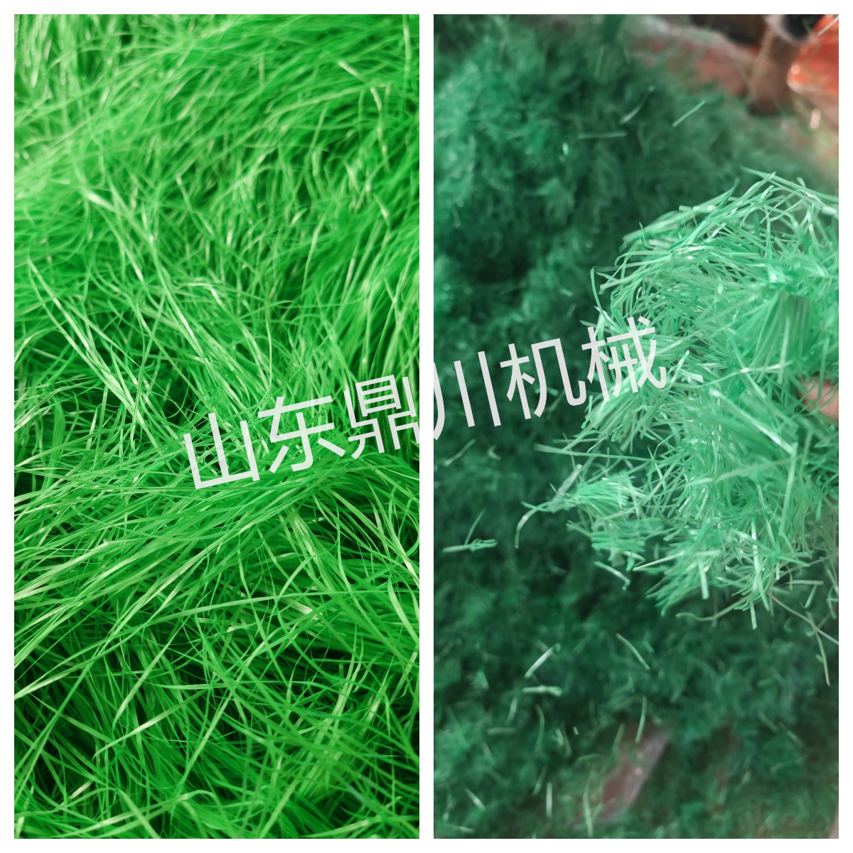 綠色草絲切碎效果